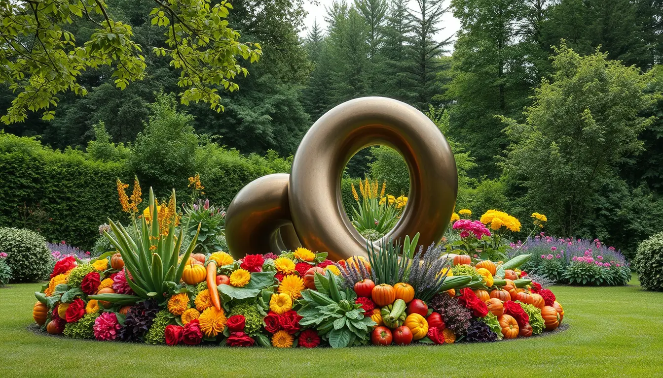 Sculpture for: An edible garter 'round the world